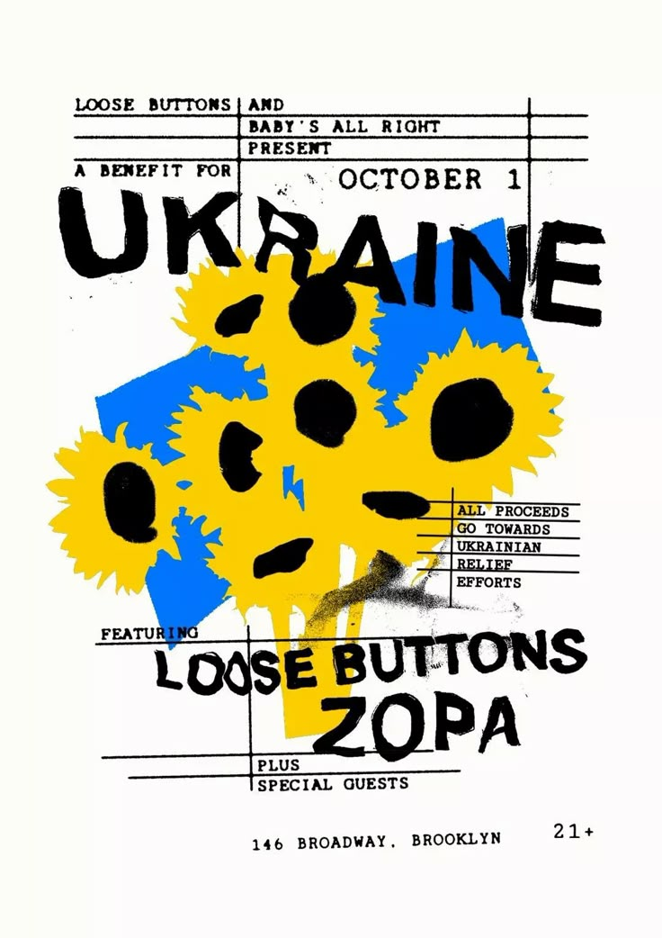 the poster for ukraine's loose buttons show