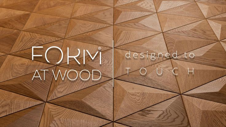 FORM AT WOOD - WOODEN PANELS