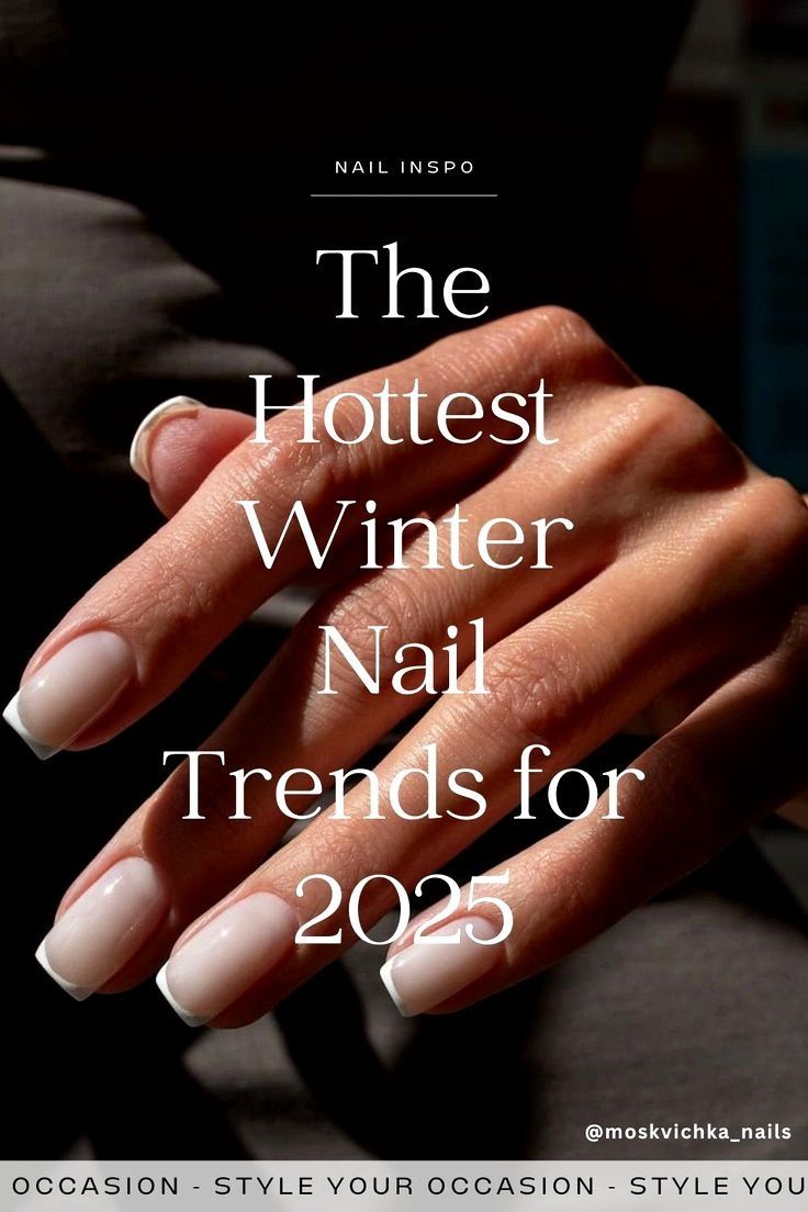 2025 Winter Nail Trends. Whether you’re looking for simple, cute, classy, French manicure, gel blue, or winter nails with designs, we have the best winter nail style ideas and winter nail inspo for you! Click through for the best winter nail designs for gel, acrylic, dip, or natural nails. 2023 winter nail trends, 2024 winter nail trends Winter Nail Designs Simple, Classy Christmas Nails Acrylic, Christmas Nails 2024 Trends, Winter Nail Trends, Nail Designs Simple, Holiday Nail Colors, Holiday Nails Winter, New Nail Trends, Trends 2025