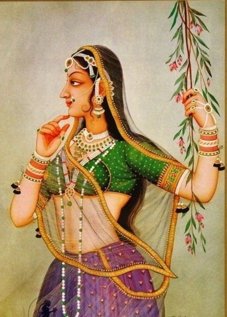 Bani Thani Painting, Rajasthani Miniature Paintings, Bani Thani, Mughal Miniature Paintings, Rajasthani Painting, Indian Traditional Paintings, Rajasthani Art, Mughal Art Paintings, India Painting