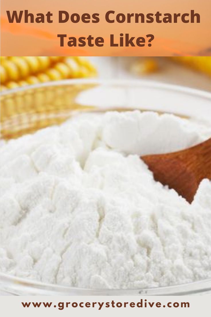 what does cornstarch taste like? with a wooden spoon and corn on the cob in the background