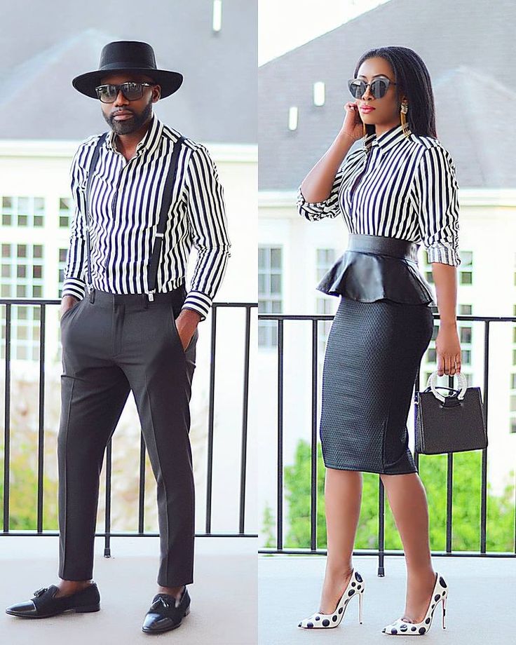 Karen All on Instagram: “|Same Shirt, Different Slay���🖤| He match my fly @black_star_gh. . . Happy Friday Eveee!!! Comment your fav look below👇🏾 1 or…” Couples Matching Outfits Swag, Couples African Outfits, Cute Couple Outfits, Stylish Work Attire, Woman Suit Fashion, Matching Couple Outfits, Classy Dress Outfits, Ankara Dress, African Clothing Styles