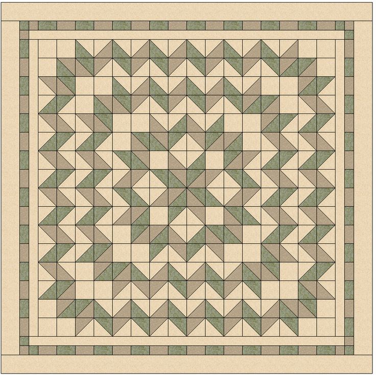 an image of a quilt pattern that looks like it is made from squares and triangles