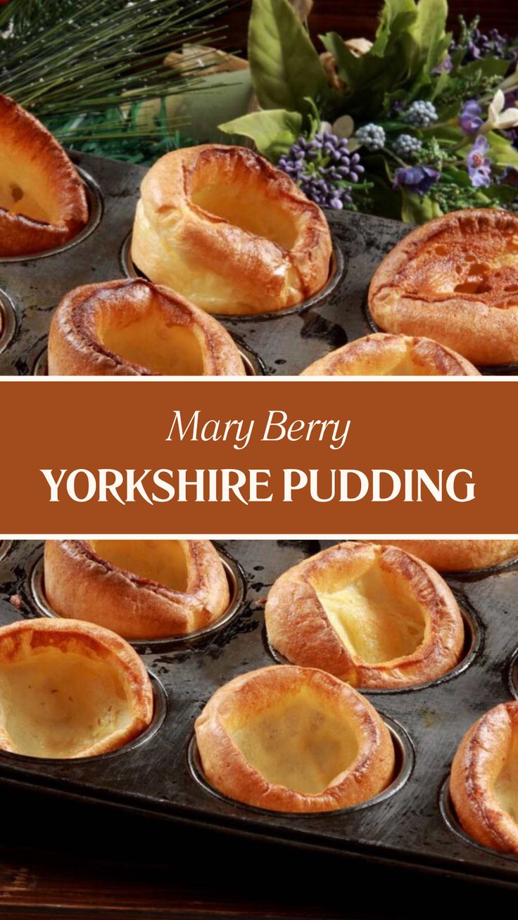 Mary Berry Yorkshire Pudding Recipe British Yorkshire Pudding, Dairy Free Yorkshire Pudding, Small Batch Yorkshire Pudding, Mary Berry Yorkshire Pudding Recipe, Blood Pudding Recipe, Yorkshire Pudding Burrito, Great British Baking Show Recipe, Yorkshire Pudding Recipe Easy, Best Yorkshire Pudding Recipe