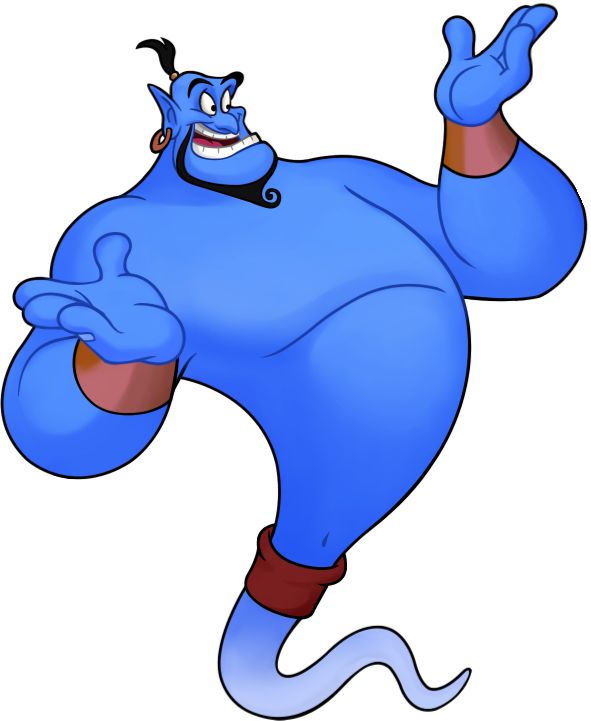 an image of a cartoon character that is in the air with his arms out and eyes wide open