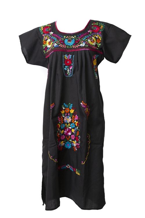 Puebla Dress, Handmade Embroidered Dress, Mexican Mexican Clothing Style, Puebla Dress, Mexican Clothing, Traditional Mexican Dress, Mexican Embroidered Dress, Mexican Embroidery, Summer Fashions, Mexican Outfit, Mexican Dress