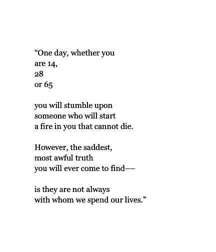 a poem written in black and white with the words'one day, whether you are 4