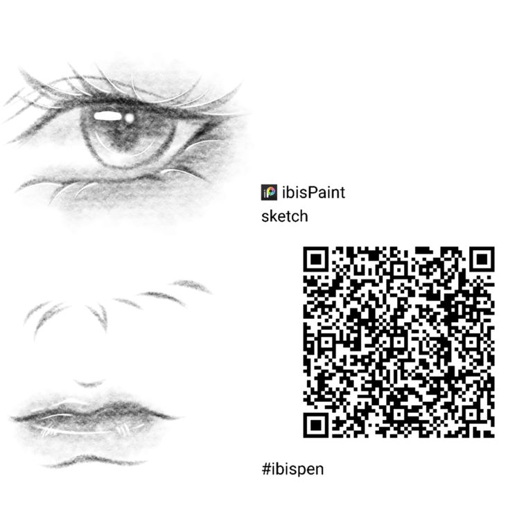 an image of two different eyes with qr code