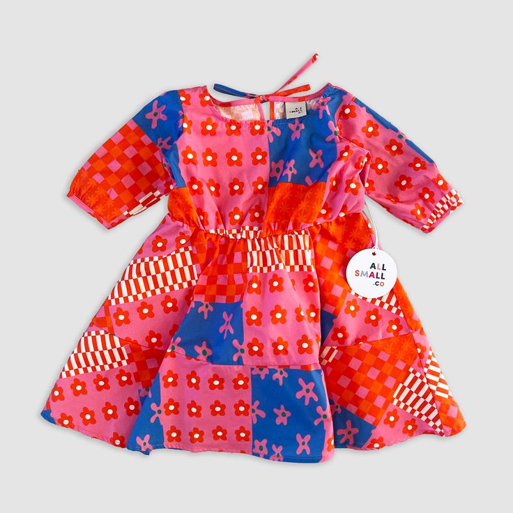 Nope, we don't have it adult sizes :) Small will love this brightly color and totally twirl-able 'it' summer dress. Made from shirting-weight cotton, it's as effortless as is it cute.  Pairs well with doc martins, fisherman sandals with socks, or bold-statement sneakers. Fit is intended to be wide and short, that's 'th Spring Twirl Dress For Playwear, Playful Spring Twirl Dress For Playdate, Playful Cotton Twirl Dress For Spring, Spring Cotton Twirl Sundress, Cute Spring Twirl Dress For Playwear, Casual Summer Twirl Dress For Playwear, Spring Short Sleeve Twirl Dress For Playwear, Spring Short Sleeve Twirl Dress For Playdate, Cotton Twirl Dress With Short Sleeves For Playwear