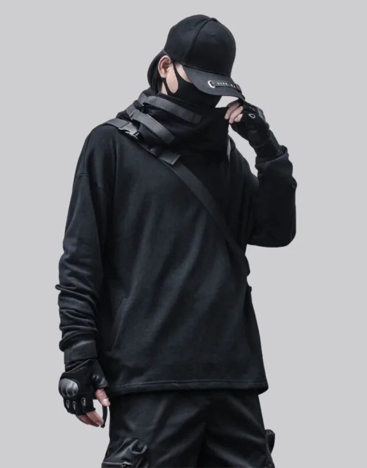 Japanese Streetwear Hoodie Techwear Ninja, Techwear Hoodie, Techwear Cyberpunk, Techwear Outfits, Technical Clothing, Streetwear Hoodie, Futuristic Style, Japanese Streetwear, Soft Shell