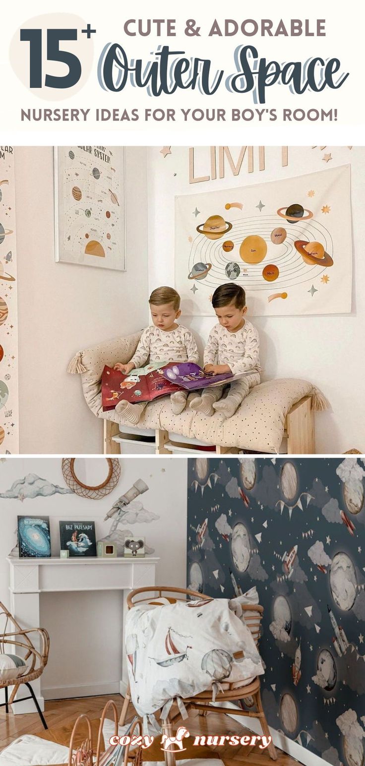 Welcome to the exciting world of outer space nursery ideas for your little astronaut! In this guide, we'll take you on a cosmic journey, exploring the wonders of space-themed nurseries that will ignite your boy's imagination. From rocket ships to twinkling stars, these space room ideas will transform your nursery into a celestial haven that's truly out of this world. #Outerspace #NurseryIdeas #BoyRoomIdeas Nursery Outer Space Theme, Outer Space Bedroom Ideas, Modern Space Nursery, Space Themed Kids Room, Space Room Aesthetic, Celestial Nursery Theme, Space Toddler Room, Outer Space Nursery Ideas, Toddler Space Room