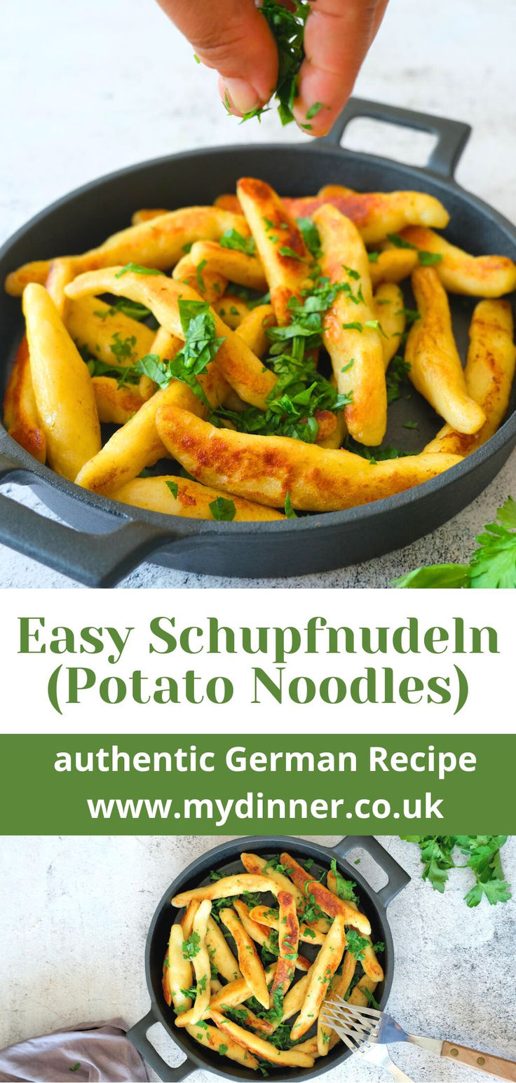 Schupfnudeln-German Potato Noodles German Finger Noodles, Volga German Recipes, German Vegetable Side Dishes, Knodel Recipe, German Recipes Traditional, German Egg Noodles Dishes, German Recipes Authentic, German Potato Dumplings Recipes, German Potato Noodles