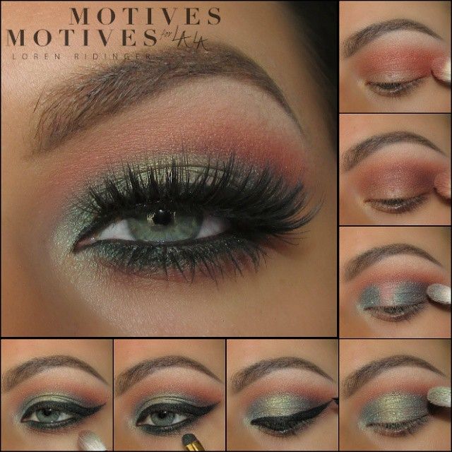 “Tutorial ❤ Details in last 2 posts ☺” Eye Makeup Step By Step, Green Eye Makeup, Glam Eye Makeup, Skin Tone Makeup, Bold Makeup Looks, Makeup For Moms, Eye Base, Makeup Course, Eye Makeup Steps