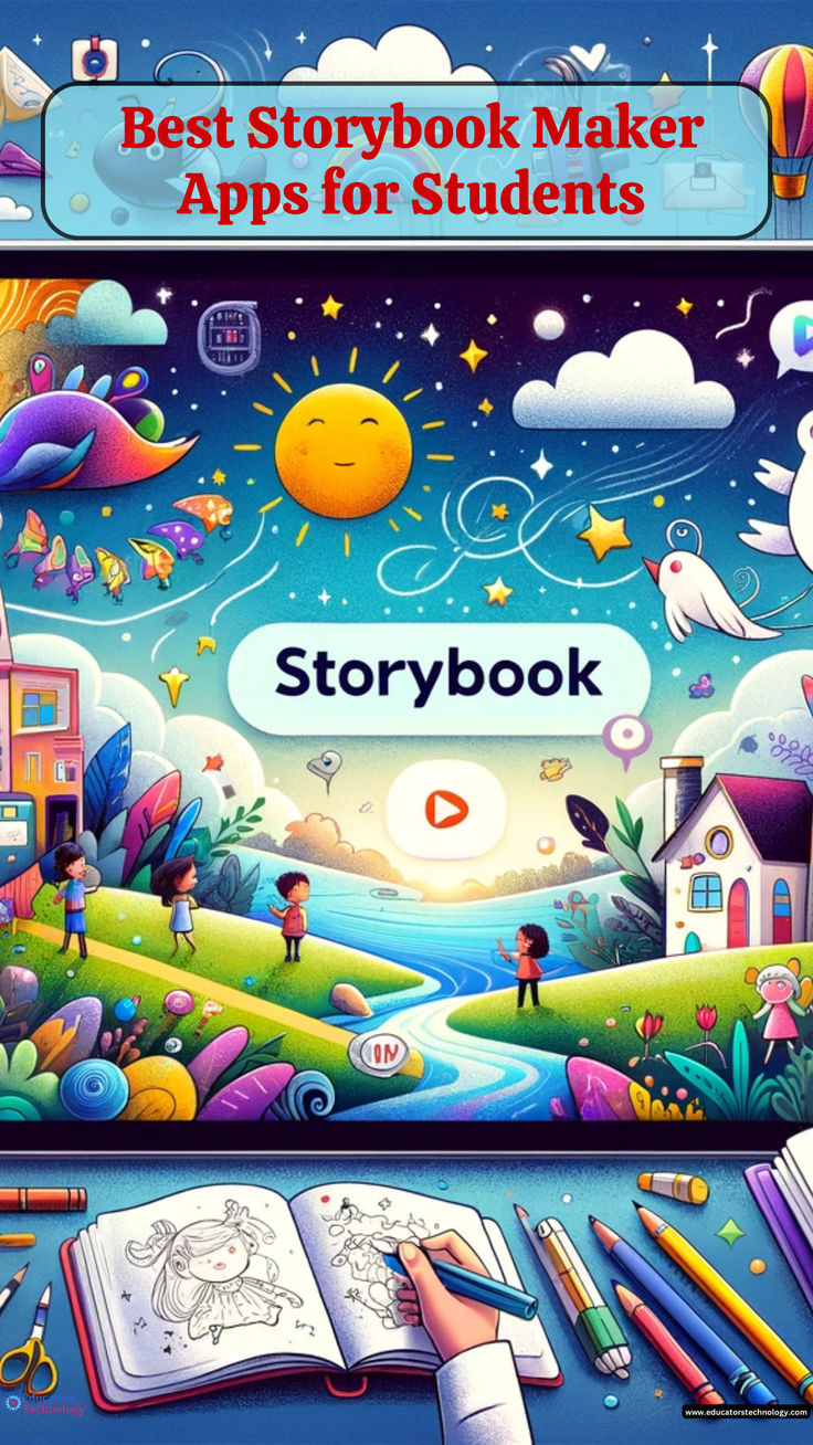 the storybook maker app for students is open and ready to be used by children