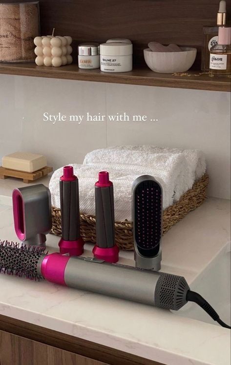 Dyson Airwrap, Bathroom Counter, Vogue Beauty, Frizzy Hair, Hair Care Routine, Face Care, Beauty Secrets, The Bathroom, Glow Up?