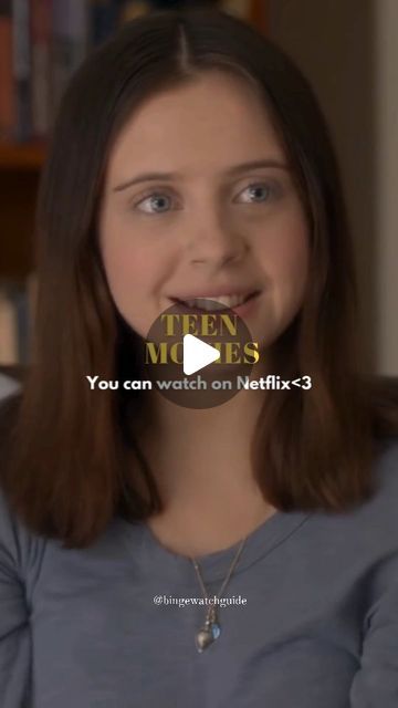 a girl making a funny face with the caption teen movies you can watch on netflix 3