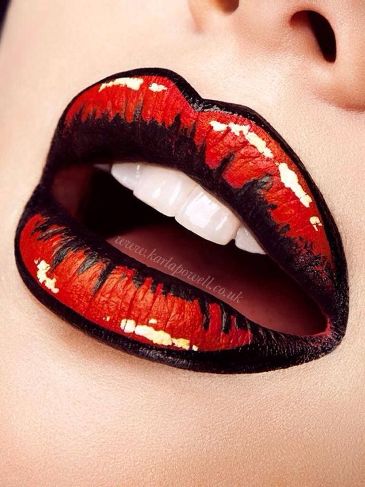 My Favourite Lip Art Products… Lip Art is taking... - Karla Powell Make-up Artist Makeup Zombie, Fantasy Make-up, Pop Art Lips, Halloweenský Makeup, Pop Art Makeup, Lipstick Art, Special Effects Makeup, Fx Makeup, Stage Makeup