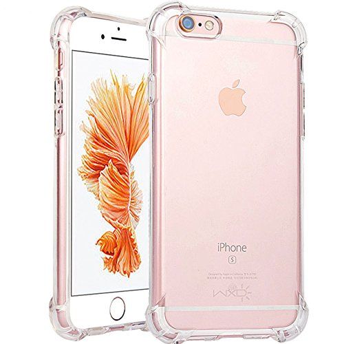 an iphone case with clear bumpers on it's back and side, in front of a pink background