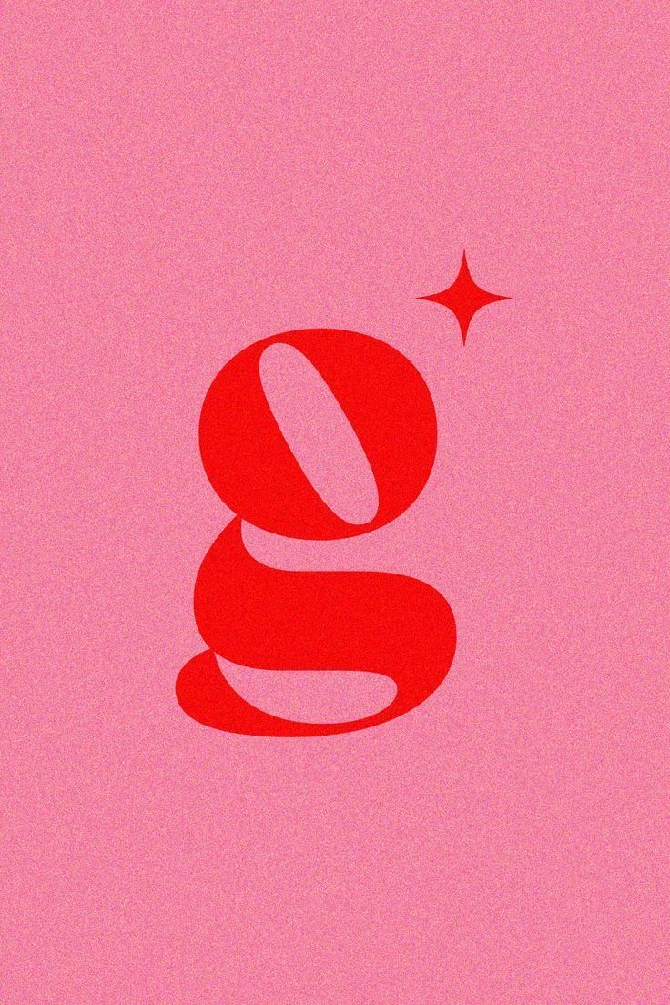 the letter g is made up of two rocks and a star on top of it