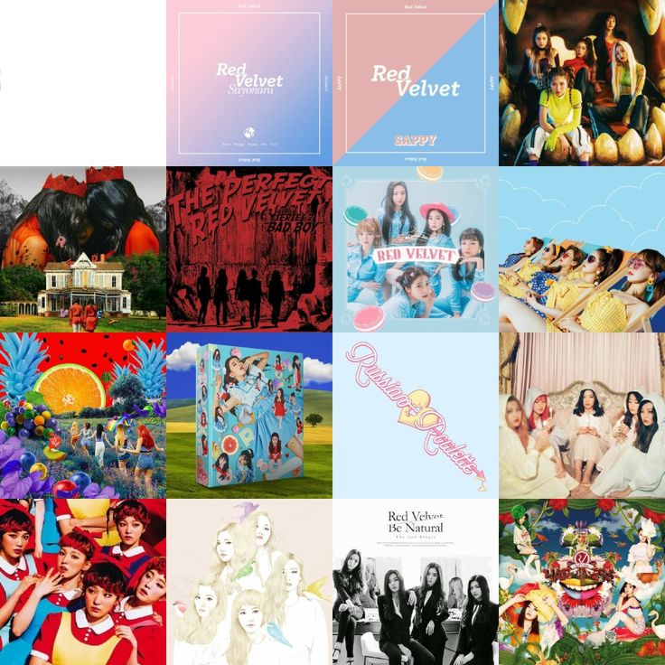 RED VELVET albums' covers [2015-2019] Red Velvet Album Cover, Kpop Playlist Cover, Red Velvet Be Natural, Birthday Red Velvet, Kpop Album Cover, Kpop Playlist, Red Velvet Kpop, Albums Covers, Kpop Album