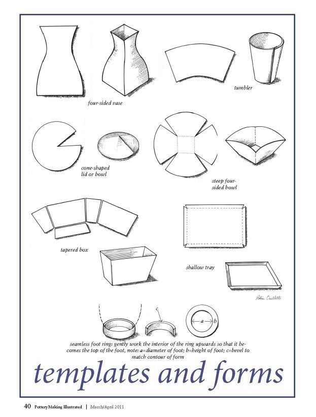 the instructions to make paper vases and forms