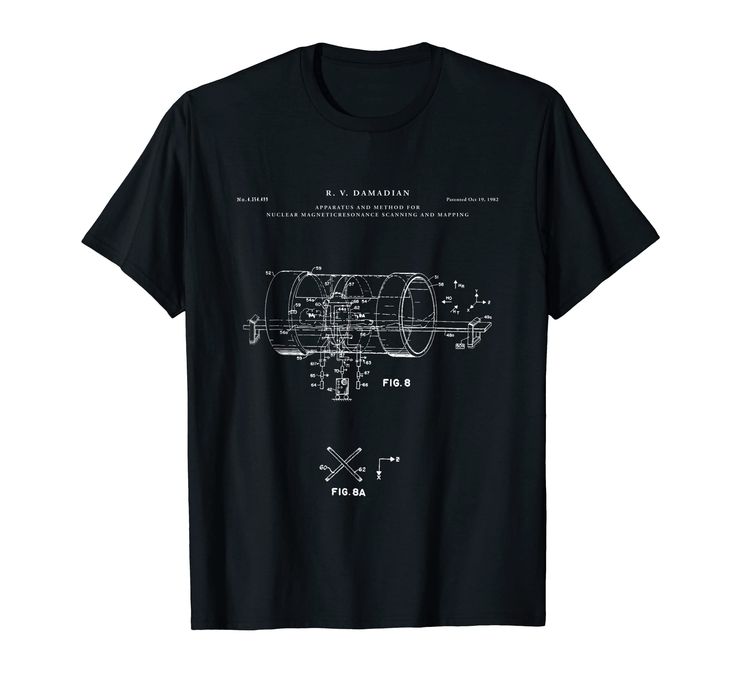 PRICES MAY VARY. This MRI Machine Patent is the perfect gift for any Doctor Featuring a vintage MRI Machine patent drawing. This is perfect to wear doctoring. Show off your unique style by rocking this amazing retro MRI Machine vintage style. Lightweight, Classic fit, Double-needle sleeve and bottom hem Pilot T Shirt, Patent Art, Patent Prints, Branded T Shirts, Cool Shirts, Heather Grey, Aircraft, Print Patterns, Fashion Branding