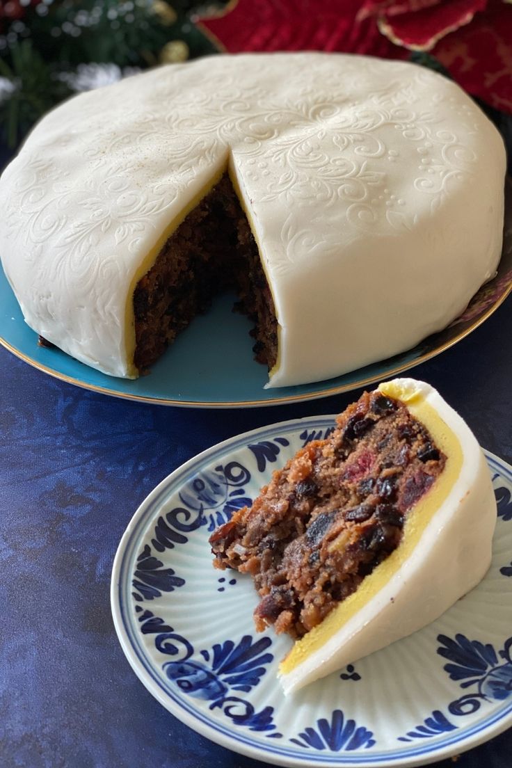 there is a piece of cake on the plate with it's slice cut out