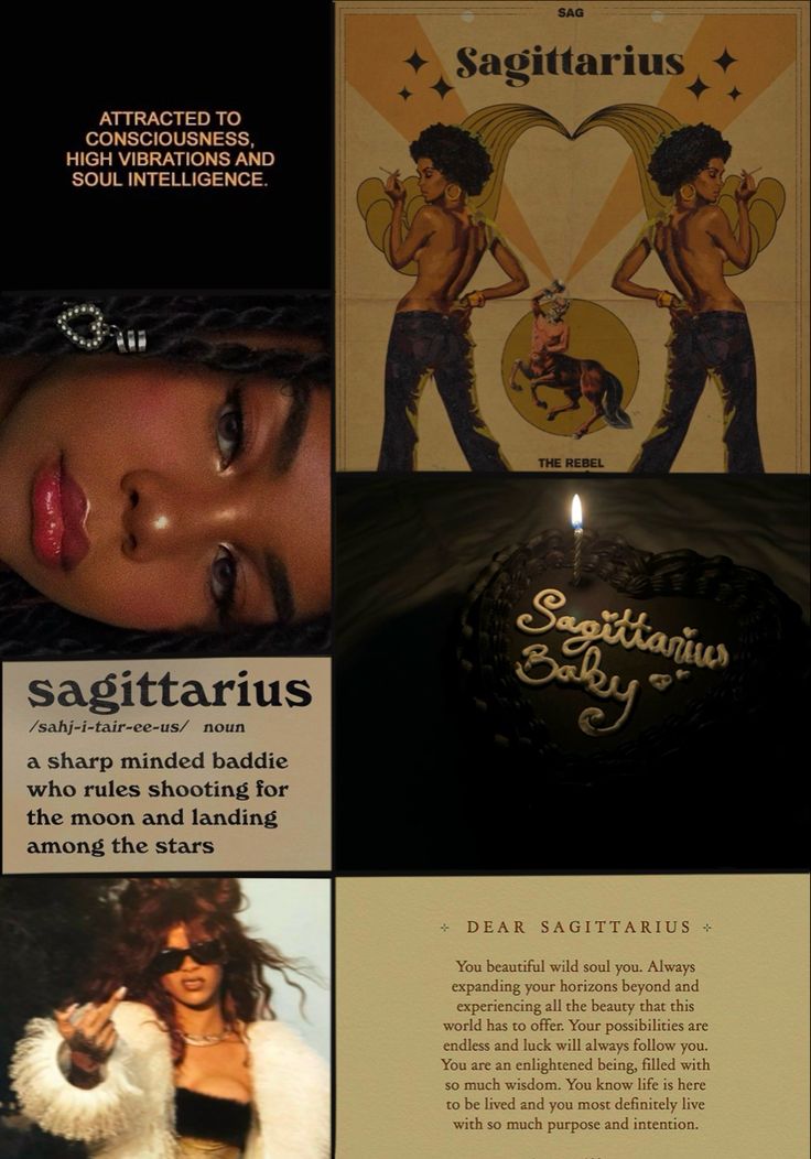 an advertisement for sagittarius is shown here