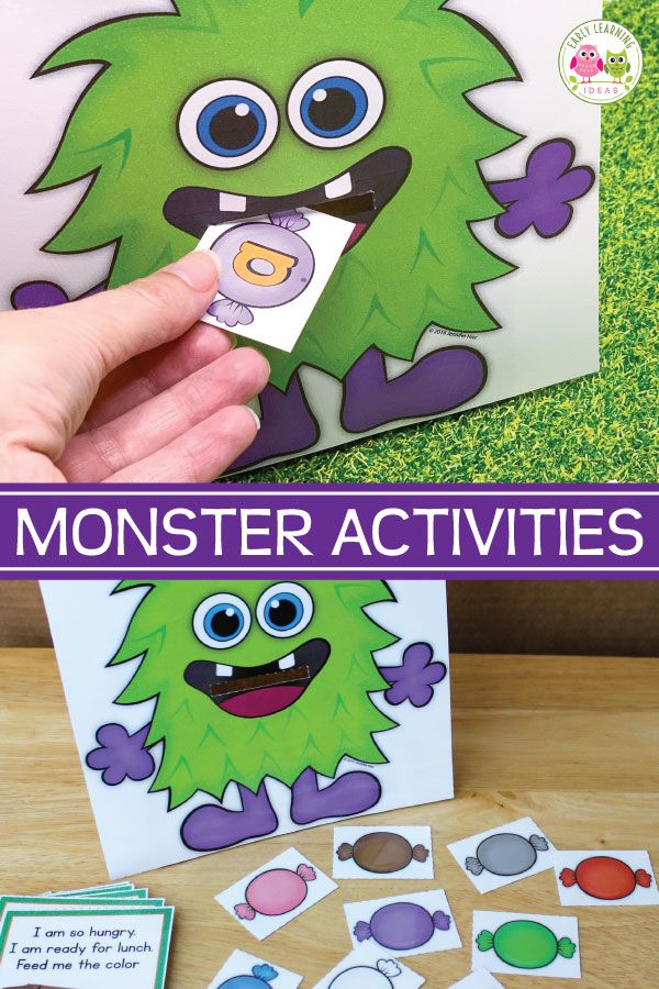 Monsters Love Colors Activities, Monster Activities For Preschool, Alphabet Curriculum, Tickle Monster, Therapy Crafts, Colour Monster, Halloween Lesson Plans, Halloween Literacy, Preschool Skills