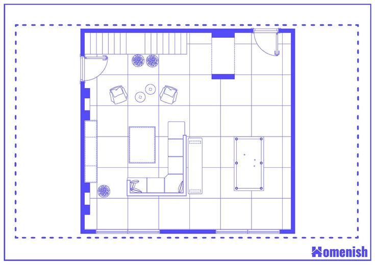 the floor plan for a small apartment