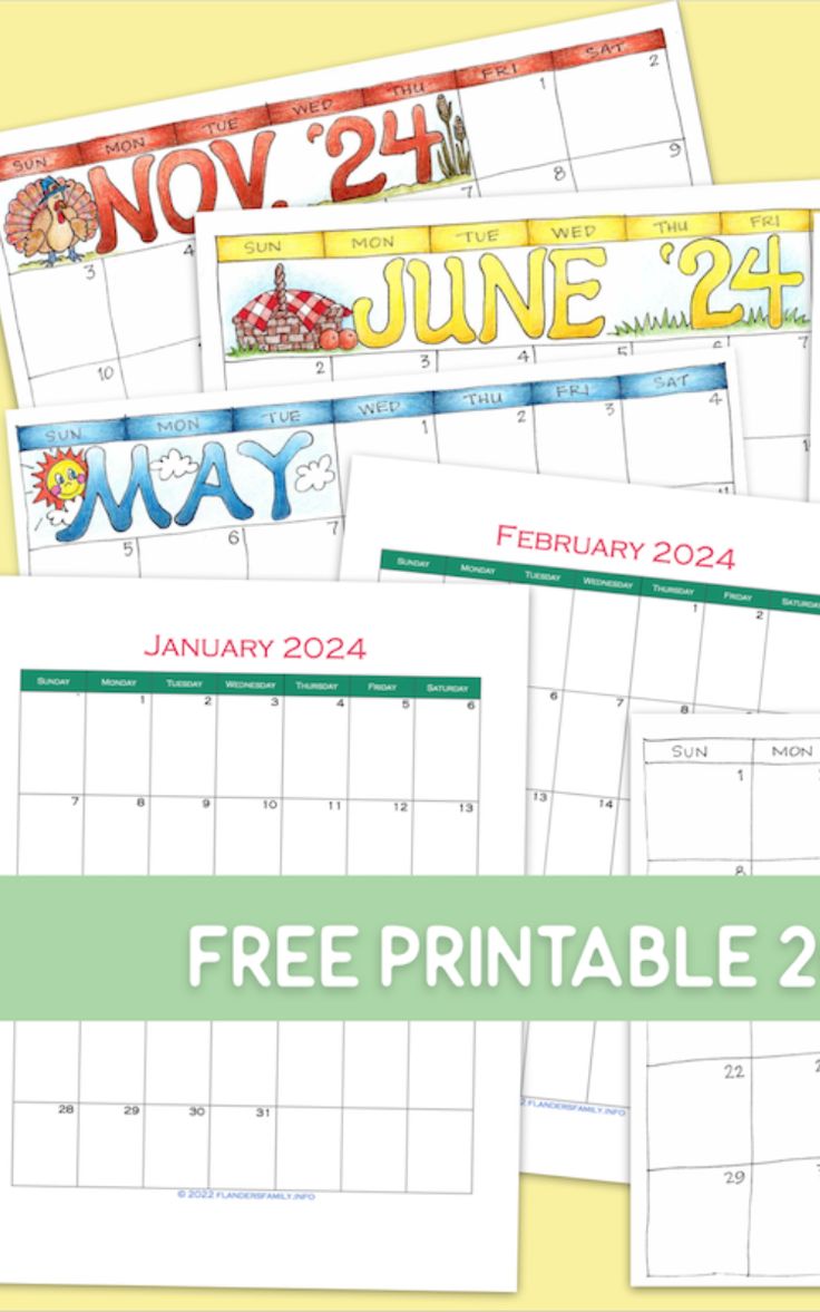 free printable calendars for the new year