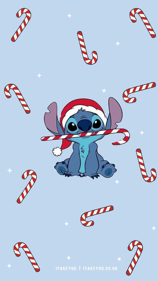 a cartoon character is holding candy canes