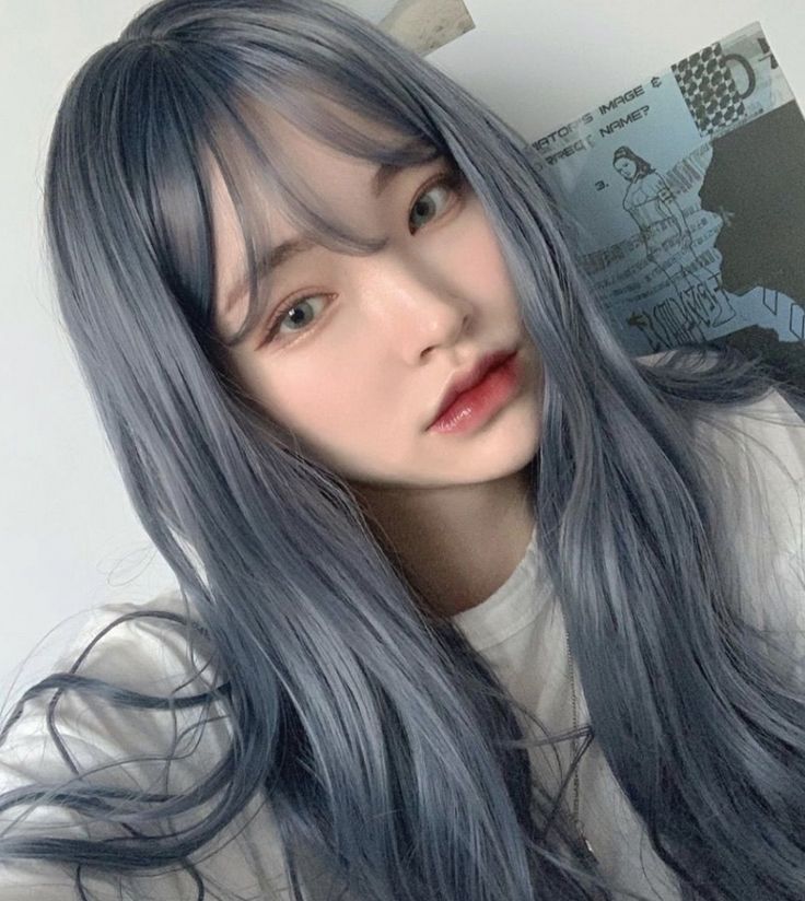 Hair Korean, Korean Hair Color, Hair Color Streaks, Korean Hair, Hair Streaks, Dye Ideas, Pretty Hair Color, Hair Color Blue, Brown Blonde Hair