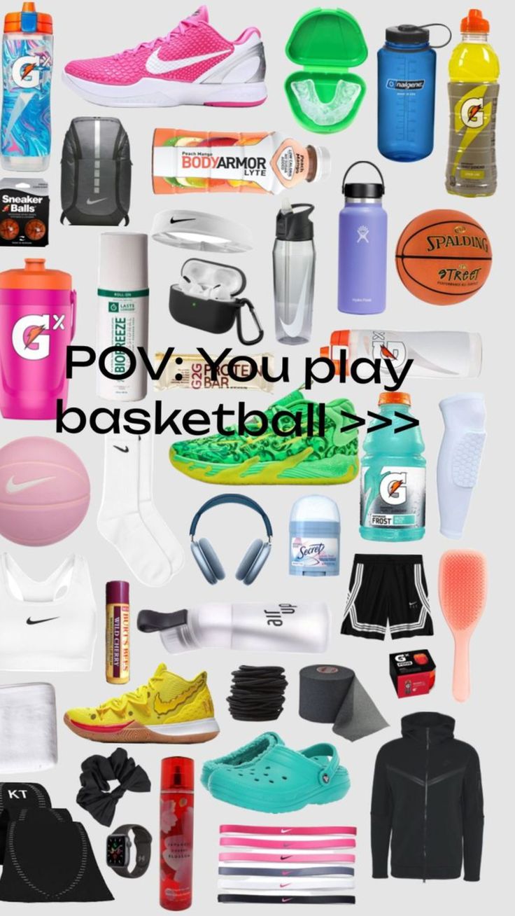 there are many different items that can be found in the basket ball game on this page