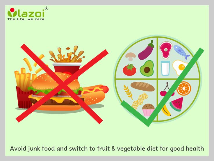 there is no junk food and it's vegetable diet for good health