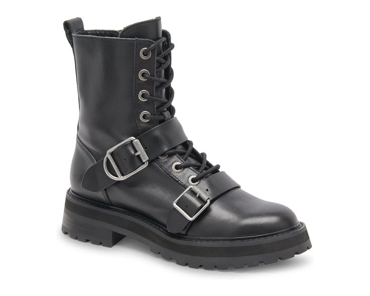 Dolce Vita Ronson | Zappos.com Edgy Lace-up Boots With Buckle Closure For Fall, Edgy Winter Lace-up Boots With Buckle Closure, Edgy Winter Lace-up Boots With Buckle, Leather High Ankle Lace-up Boots With Buckle, Lace-up Moto Boots With Buckle Closure For Fall, Fall Lace-up Moto Boots With Buckle Closure, Edgy Combat Boots With Buckle Closure For Winter, Fall Moto Boots With Buckle Closure And Lace-up, Edgy Winter Combat Boots With Buckle Closure