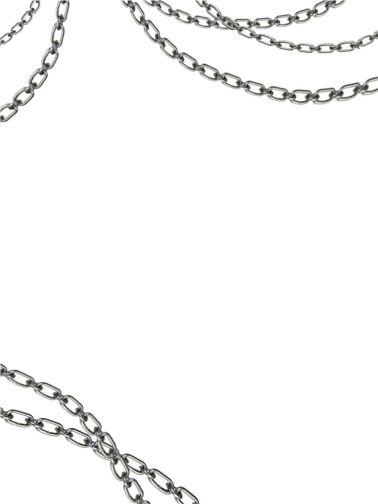 a close up of a chain on a white background