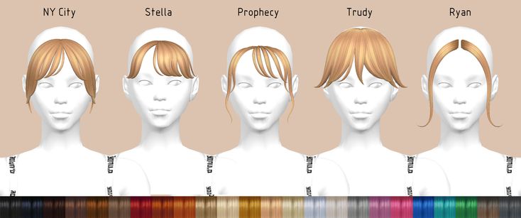 the different types of women's hair are shown in this graphic style, including blondes