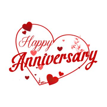 a happy anniversary card with hearts and flowers in the shape of a heart on a white background