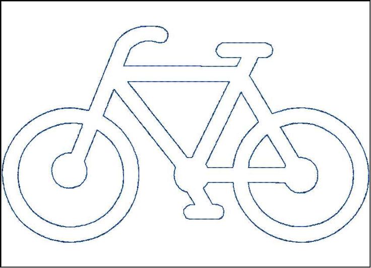 a drawing of a bicycle on a white background