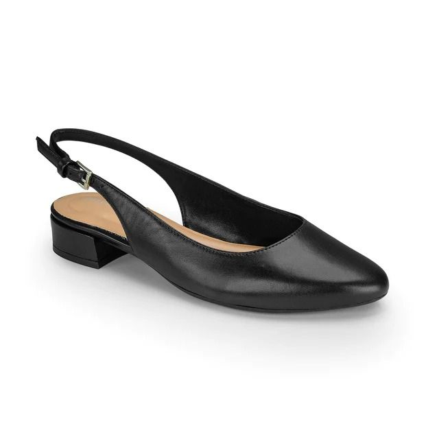 Cassius Slingback Pumps – Easy Spirit Casual Slingback Pumps With Low Heel And Medium Width, Black Slingback Slip-on Sandals With Heel Strap, Office Slingback Pumps Medium Width Closed Toe, Casual Synthetic Slingback Pumps Medium Width, Medium Width Slingback Pumps With Cushioned Footbed, Medium Width Cushioned Slingback Pumps, Medium Width Closed Toe Slingback Pumps For Office, Black Slingback Heels With Cushioned Footbed, Black Slingback Sandals With Round Toe For Work