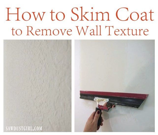 how to skim coat to remove wall texture