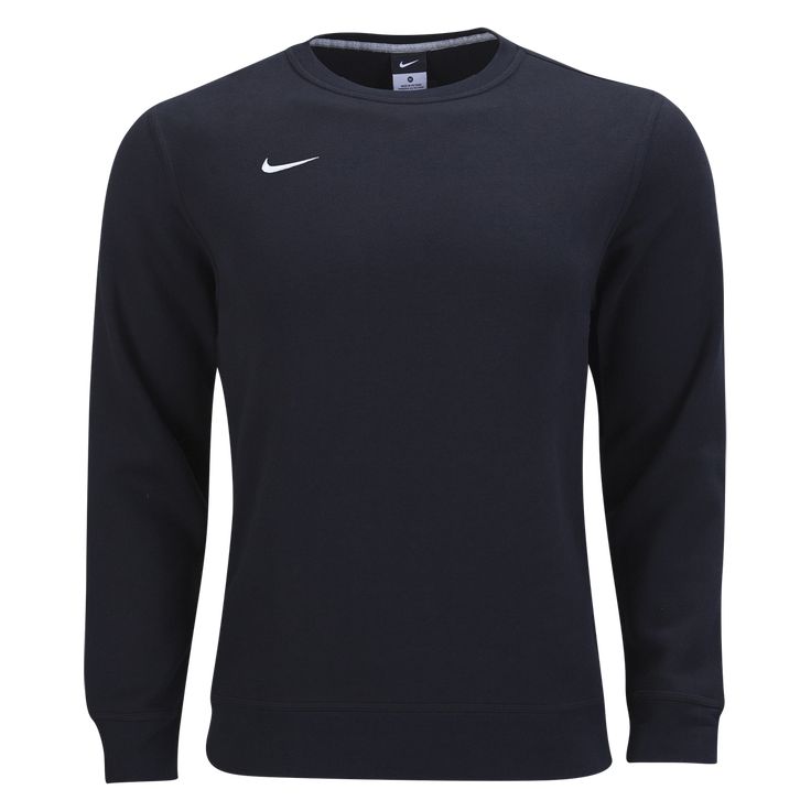 Nike Club Crew. Your go-to top for any time. Soft fleece pullover with ribbed hem and cuffs. Regular fit. Embroidered Nike logo. 8 0/20 Cotton/polyester. Winter College Nike Tops, Nike Sporty Sweater With Ribbed Cuffs, Nike Sweatshirt With Ribbed Cuffs For College, Basic Sports Sweatshirt For Fall, Nike Sporty Winter Sweater, Nike Sports Tops With Ribbed Cuffs, Nike Sports Sweater With Ribbed Cuffs, Nike Winter Sweater With Ribbed Cuffs, Nike Sweater With Ribbed Cuffs For Sports