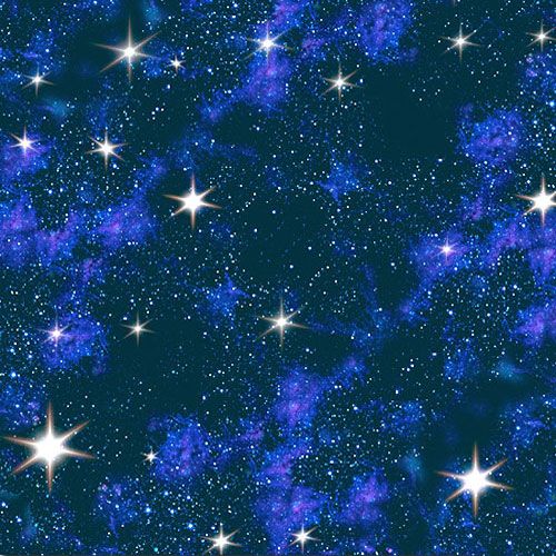 stars in the night sky with blue and white colors