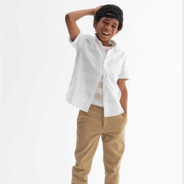 Gap Oxford Shirt New With Tags This Classic Shirt Can Be Dressed Up Or Down- Wear With Denim Or Dressy Pants. Kids Uniform, Preppy Boys, Kids Uniforms, British Khaki, Dressy Pants, Uniform Shirts, Bridesmaid Dress Colors, Kids Denim