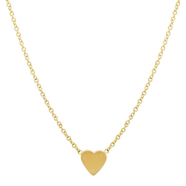 Jennifer Meyer | Mini Heart Necklace Dainty Heart-shaped Charm Necklace With Cable Chain, Minimalist Heart Pendant Charm Necklace With Cable Chain, Minimalist Heart Charm Necklace With Cable Chain, Dainty Heart Pendant Charm Necklace With Cable Chain, Everyday Heart Pendant Necklace With Cable Chain, Dainty Heart Necklace With Cable Chain, Dainty Heart Chain Necklace, Dainty Cable Chain Necklace For Valentine's Day, Yellow Gold Heart Chain Necklace With Delicate Chain