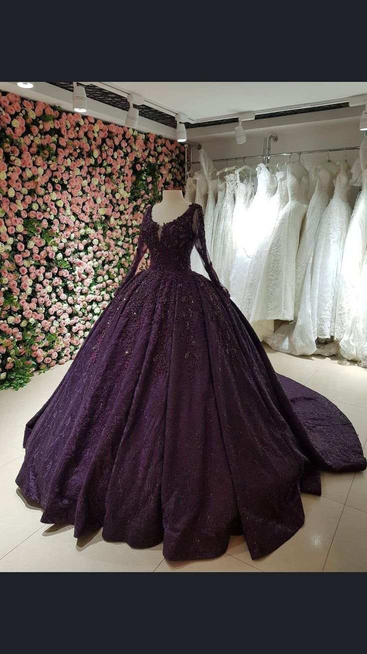 Deep Purple Ball Gown, Dark Purple 15 Dresses, Deep Purple Quinceanera Dresses, Quince Dark Purple Dress, Burgundy Purple Quinceanera Dresses, Dark Purple 15 Dresses Quinceanera, Royal Purple Quince Dresses, Midnight Purple Quince Dress, Plum Quinceanera Theme