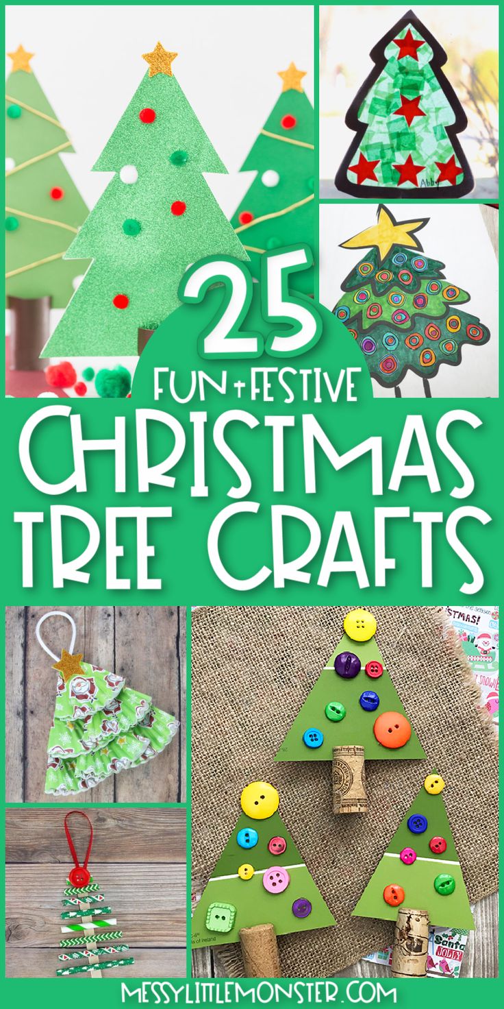 25 fun and festive christmas tree crafts for kids