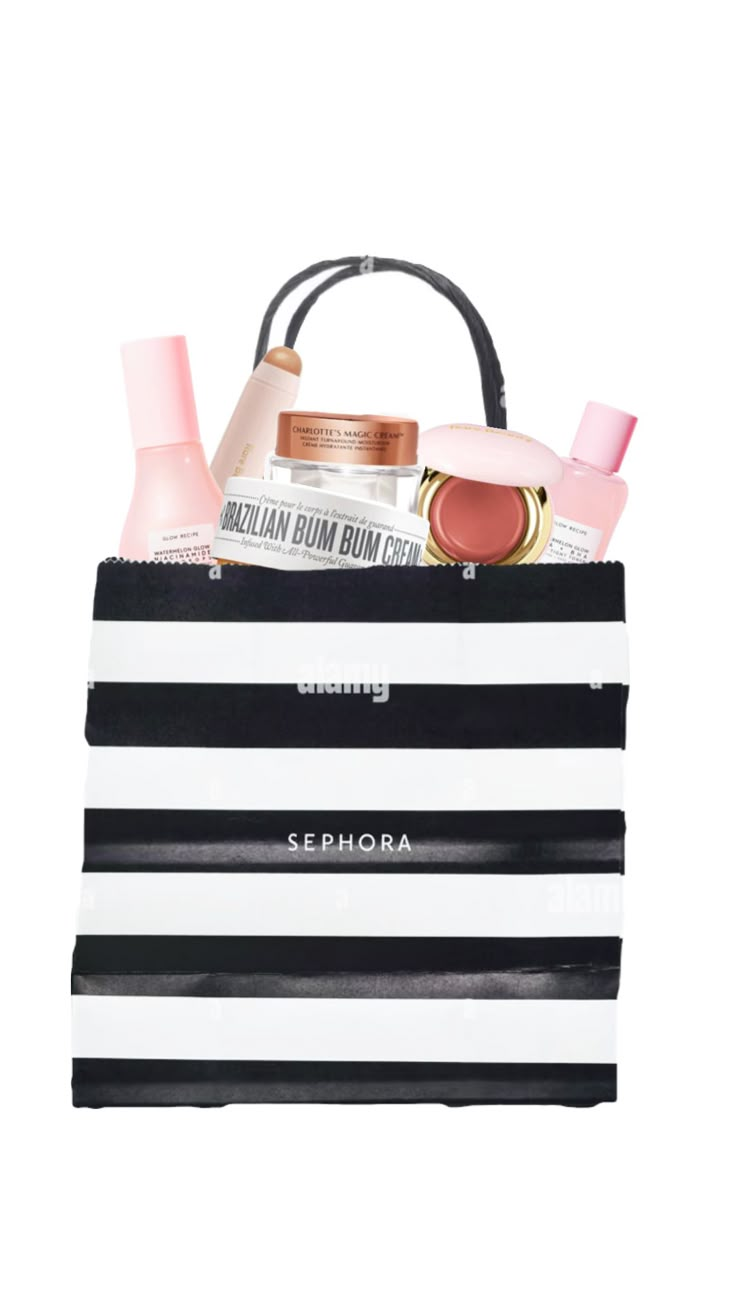 Sephora Bag Aesthetic, Sephora Wallpaper, Sephora Aesthetic, Swipe Game, Stanley Ideas, Tiktok Stickers, Sephora Store, Sephora Products, Sephora Bags