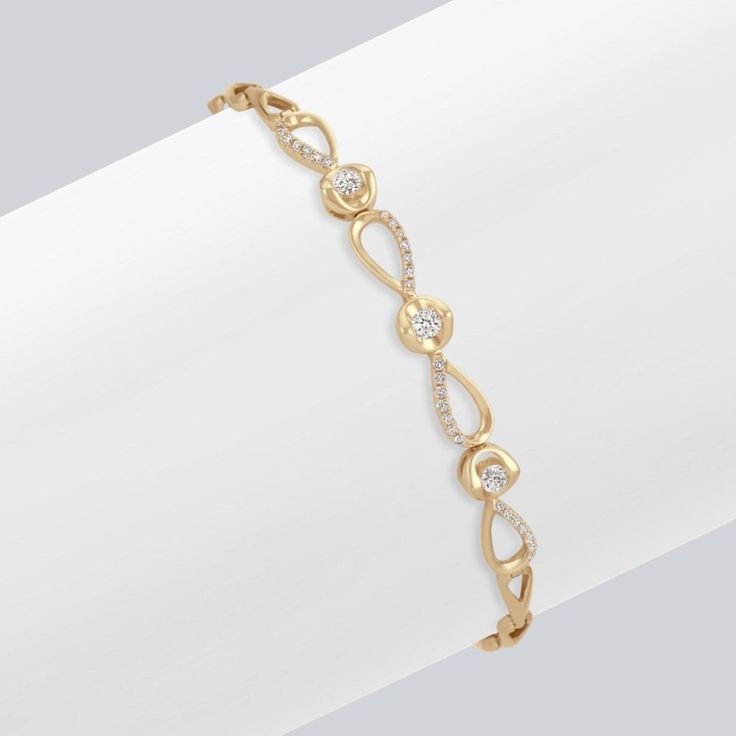 Azlee Jewelry, Round Diamond Bracelet, Hand Bracelets, Gold Bracelet Simple, Diamond Bracelet Design, Gold Pendant Jewelry, Jewelry Bracelets Gold, Mens Gold Bracelets, Bracelets Gold